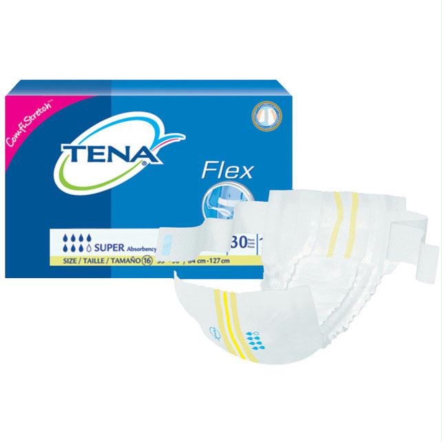 Tena Proskin Flex Super Belted Incontinence Briefs, Size 16, 33" - 50" Waist - MahaStar Adult Products