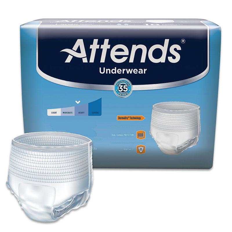 Attends Adult Extra Absorbency Protective Underwear Large 44" - 58" - MahaStar Adult Products