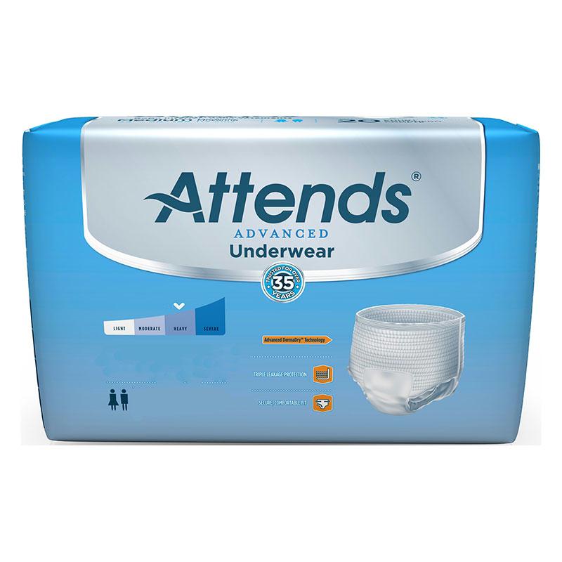 Attends Advanced Underwear, Large 44" To 58", 170 To 210 Lbs - MahaStar Adult Products