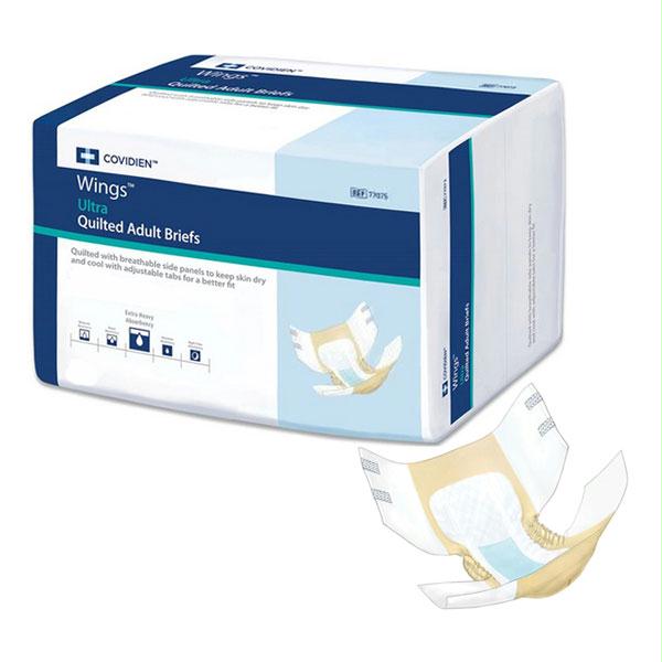 Wings Ultra Quilted Brief With Breatheeasy Technology, X-large, 59" - 64" - MahaStar Adult Products