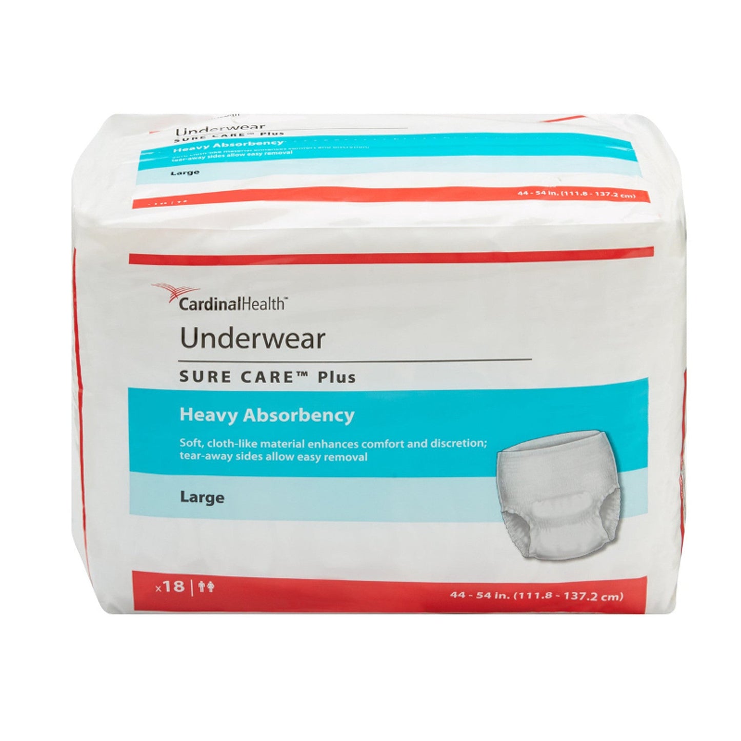 Cardinal Health, Underwear, Sure Care Plus, Large, 44" - 54" - MahaStar Adult Products