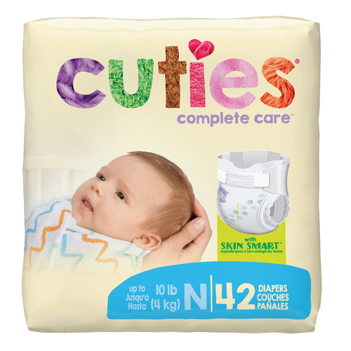 Cuties Complete Care Baby Diapers Newborn - Replaces: Fqccc00 - MahaStar Pediatric Products