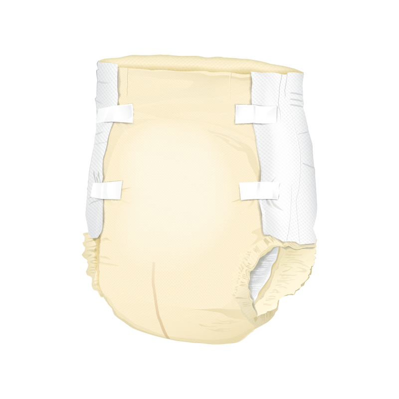 Presto Moderate Absorbency Incontinence Brief, Breathable, Xl, 58" To 64" Waist, Beige - MahaStar Adult Products