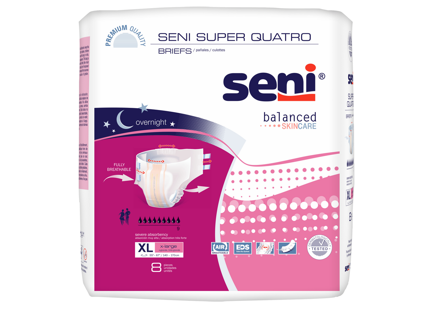 Seni Super Quatro Briefs, Extra Large - 55" - 67" - MahaStar Adult Products