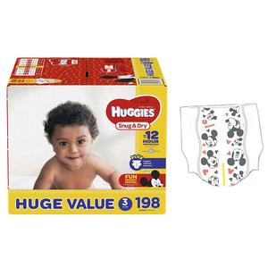 Huggies Snug And Dry Diapers, Size 3, Huge Pack, 198 Count - MahaStar Pediatric Products