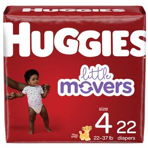 Huggies Little Movers Diapers, Size 4, Jumbo Pack - MahaStar Pediatric Products