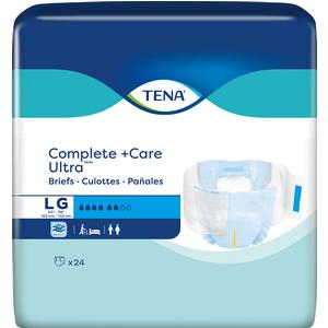 Tena Complete +care Ultra Brief, Large 40" - 56", 24 Count - MahaStar Adult Products