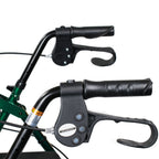McKesson Folding 4 Wheel Rollator, Green, Aluminum Frame