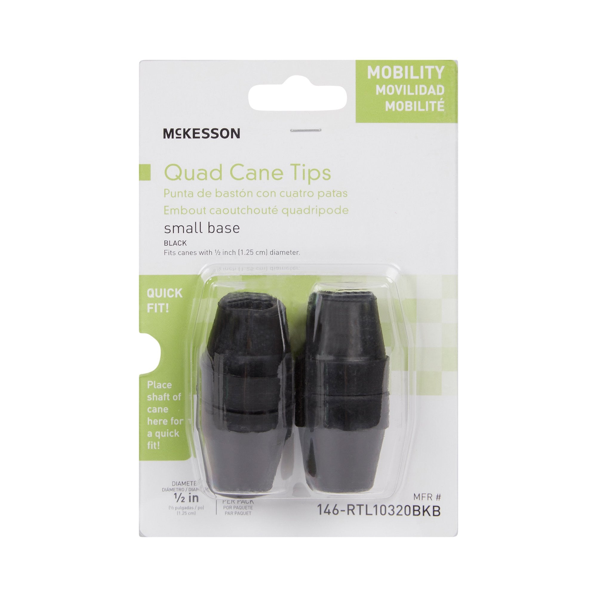 McKesson Small Base Quad Cane Tips