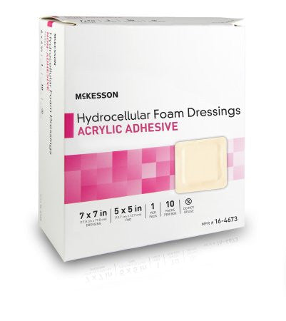 McKesson Hydrocellular Foam Dressings Acrylic Adhesive