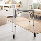 McKesson Adjustable Height Steel Walker, 32-39"