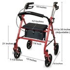 McKesson 4 Wheel Folding Rollator