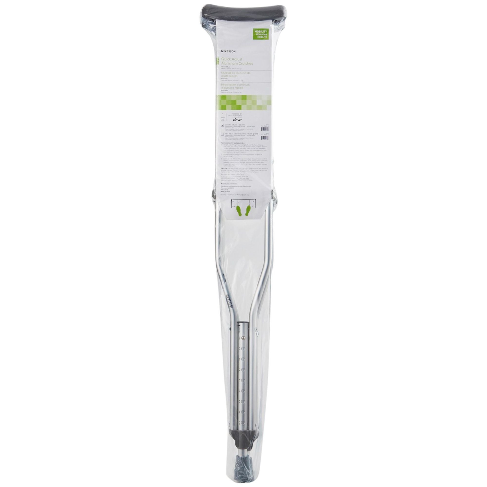 Mckesson Quick Adjust Aluminum Crutches