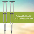 Mckesson Quick Adjust Aluminum Crutches