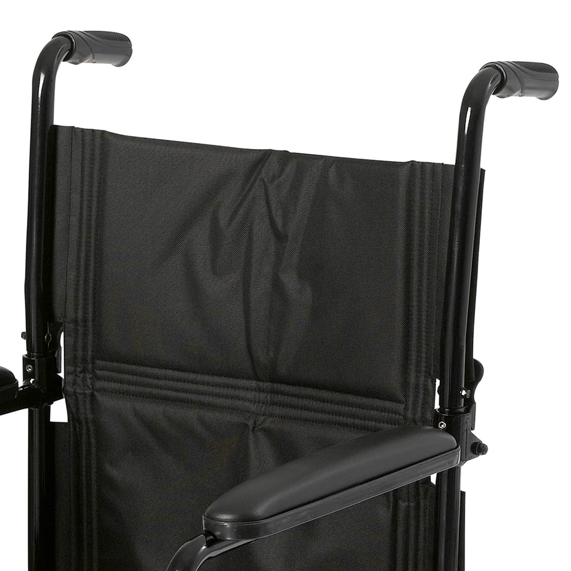 McKesson Lightweight Transport Chair with Padded Arms, Swing-away Footrests