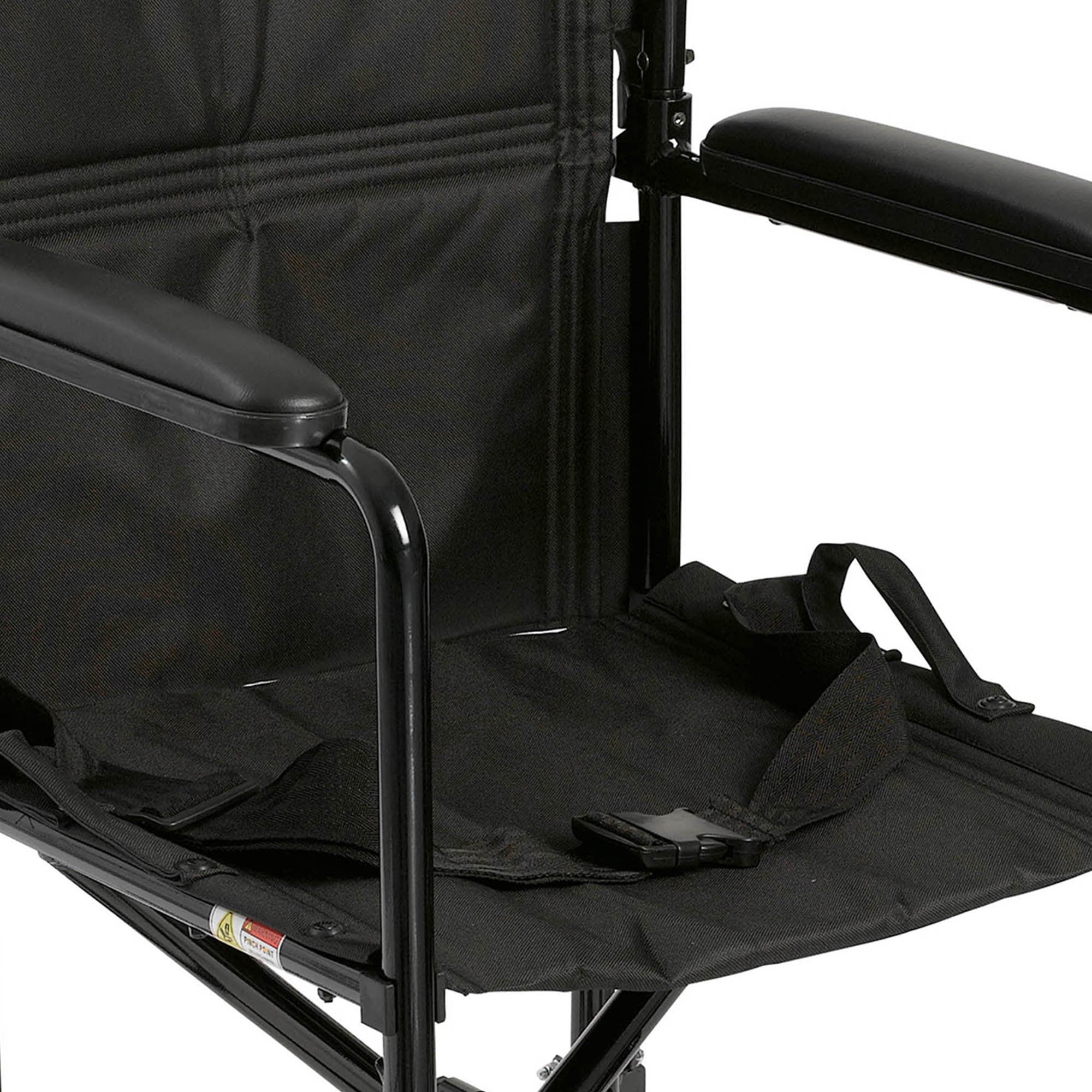 McKesson Lightweight Transport Chair with Padded Arms, Swing-away Footrests