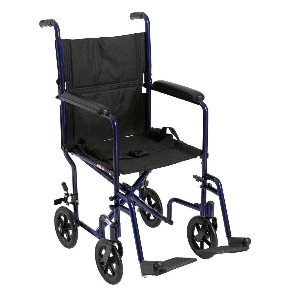 McKesson Lightweight Transport Chair, Aluminum Frame