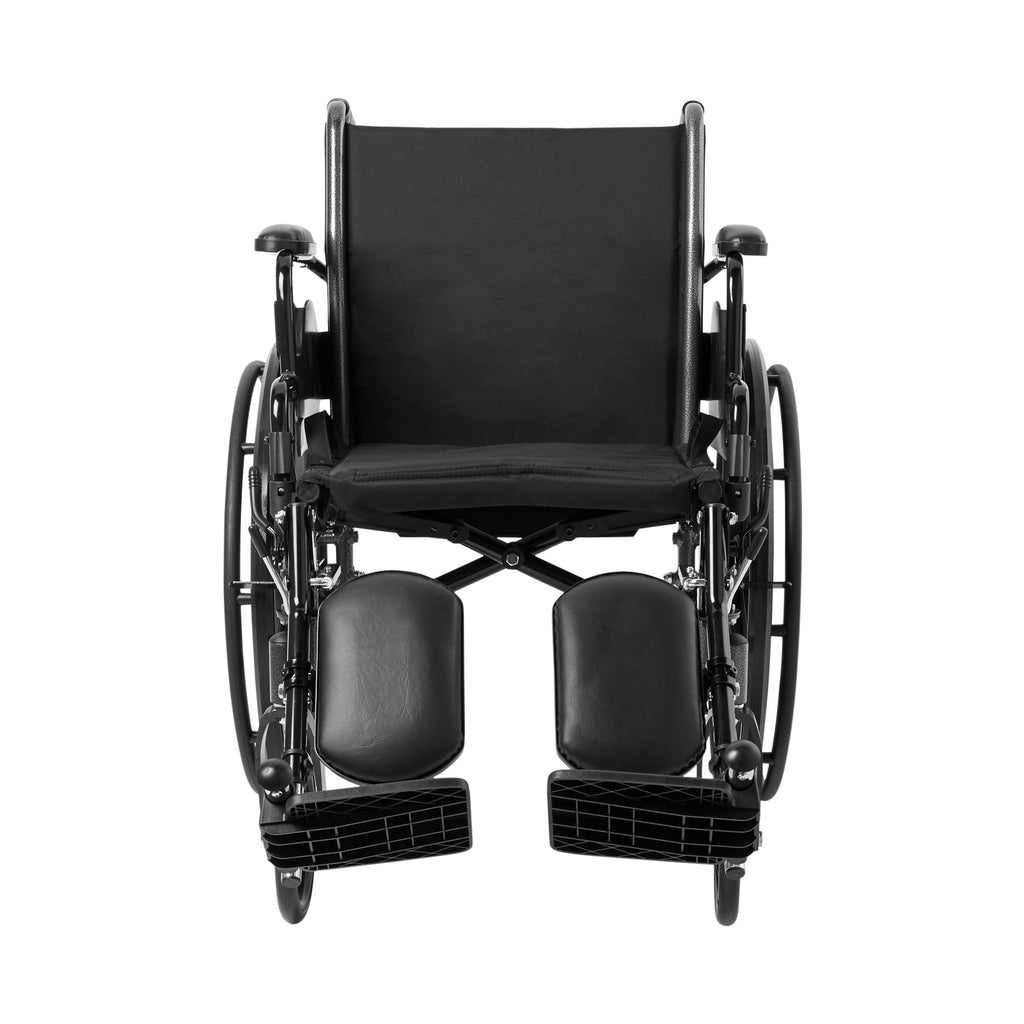 McKesson Lightweight Dual Action Wheelchair with Swing-Away Elevating Legrests