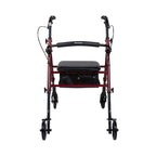 McKesson Aluminum 4 Wheel Rollator, Red