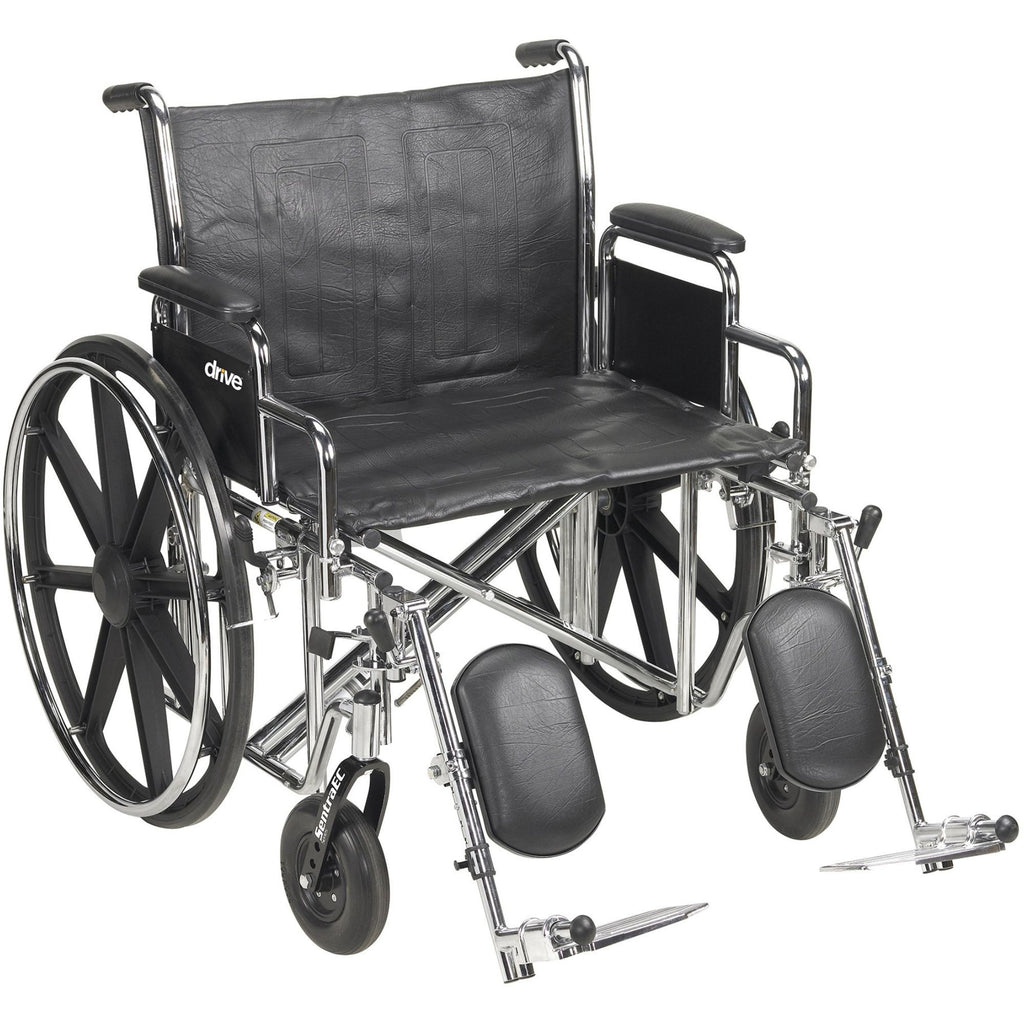 McKesson Bariatric Wheelchair with Swing-Away Elevating Legrest
