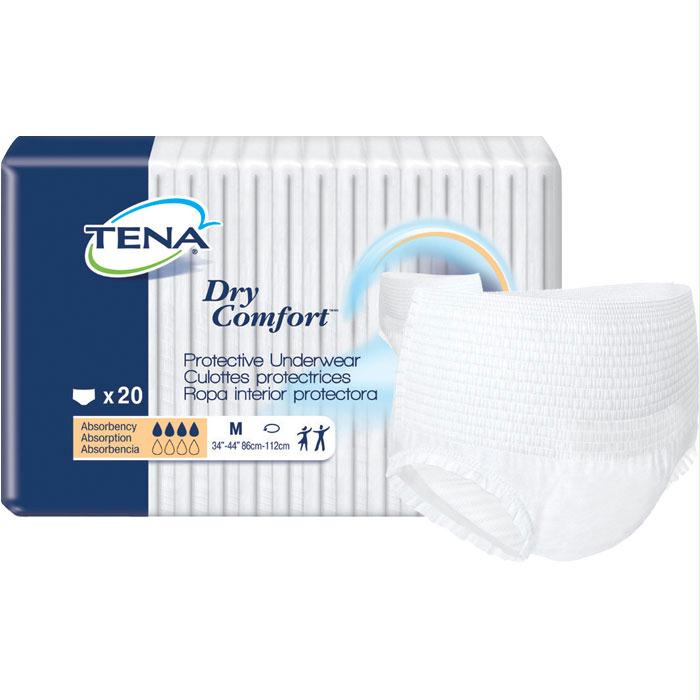 Tena Dry Comfort Protective Underwear, Medium, 34"- 44" - MahaStar Adult Products