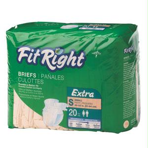 Fitright Extra Cloth-like Brief, Small 20"-33" - MahaStar Adult Products
