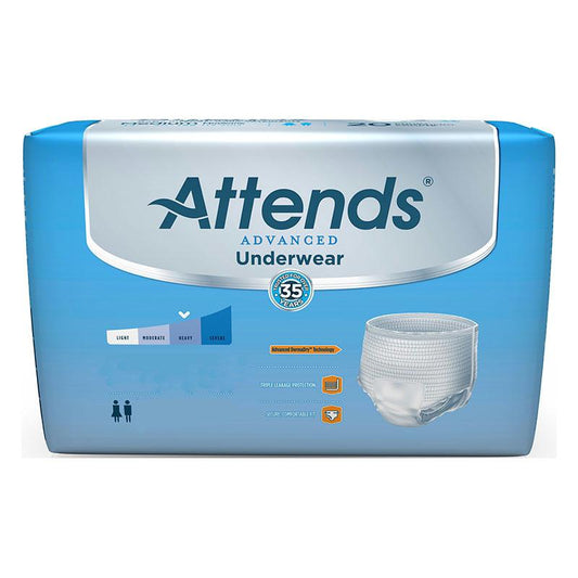 Attends Advanced Underwear, Large 44" To 58", 170 To 210 Lbs - MahaStar Adult Products