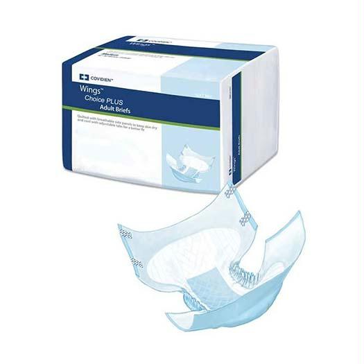 Cardinal Health, Quilted Adult Briefs, Wings Plus, Large, 45" - 58" - MahaStar Adult Products