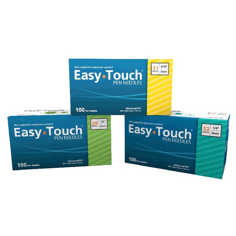 Easy Touch Insulin Pen Needle 32g X 1/4" (100 Count)