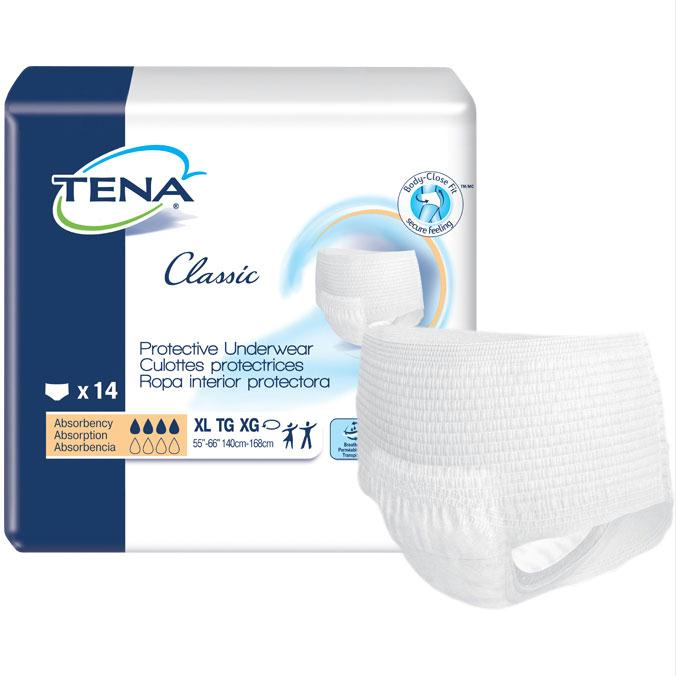 Tena Classic Protective Underwear X-large, 55"- 66" - MahaStar Adult Products