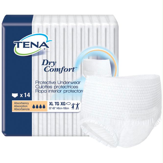 Tena Dry Comfort Protective Underwear X-large, 55"- 66" - MahaStar Adult Products