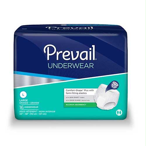 Prevail Incontinence Underwear for Men & Women, Maximum Absorbency, Large - MahaStar Adult Products