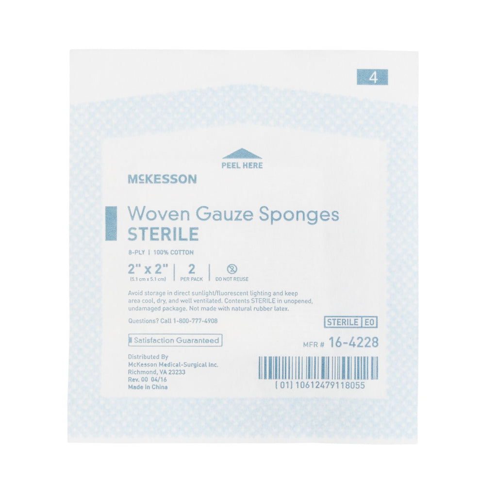 McKesson 8-Ply Woven Gauze Sponges, Sterile