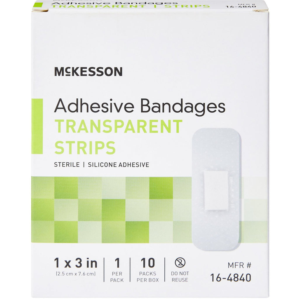 McKesson Transparent Adhesive Bandage Strips