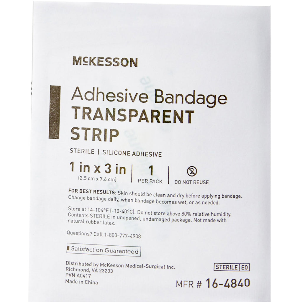 McKesson Transparent Adhesive Bandage Strips