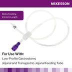 McKesson Single ENFit Port Extension Feeding Set, Straight, 24"
