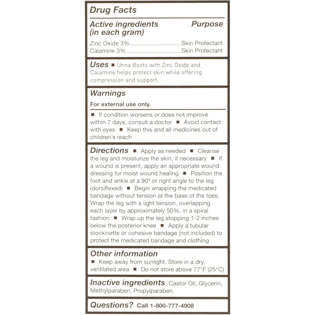 Mckesson Unna Boot with Zinc Oxide and Calamine