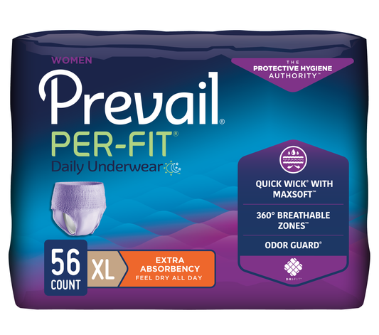 Prevail® Per-Fit® Incontinence Protective Underwear for Women, Extra Large - MahaStar Adult Products