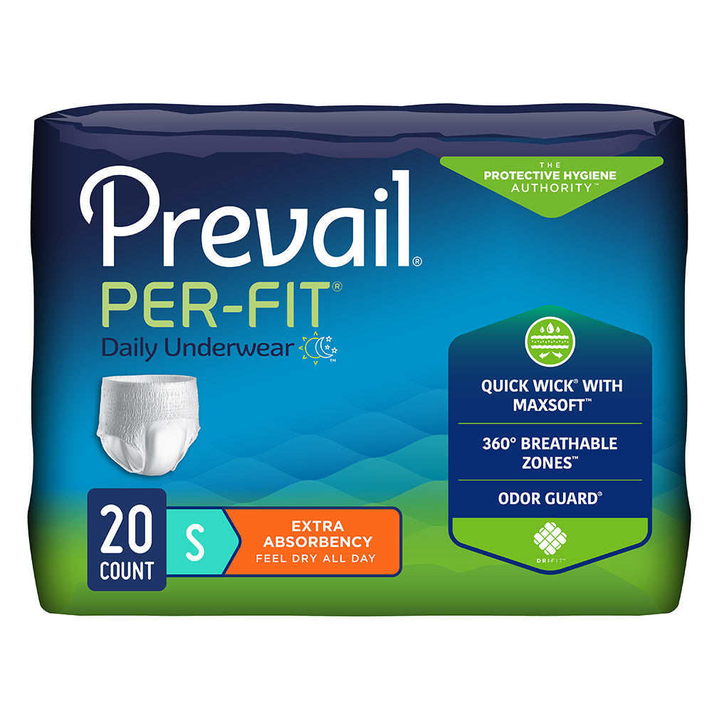 Prevail® Per-Fit® Incontinence Protective Underwear, Small - MahaStar Adult Products
