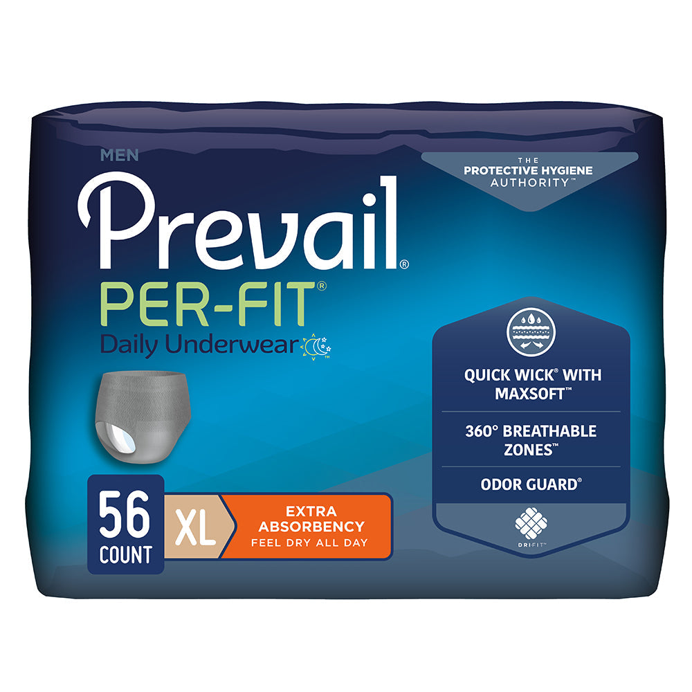 Prevail® Per-Fit® Incontinence Protective Underwear for Men, Extra Large - MahaStar Adult Products