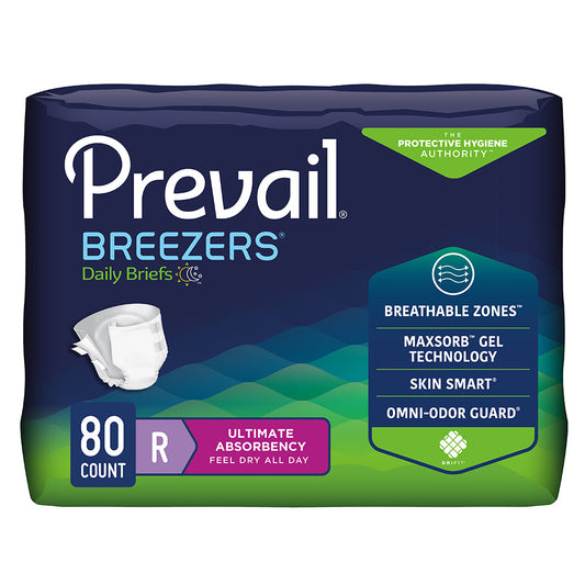 Prevail Breezers Brief, Ultimate Absorbency, Size Regular - MahaStar Adult Products