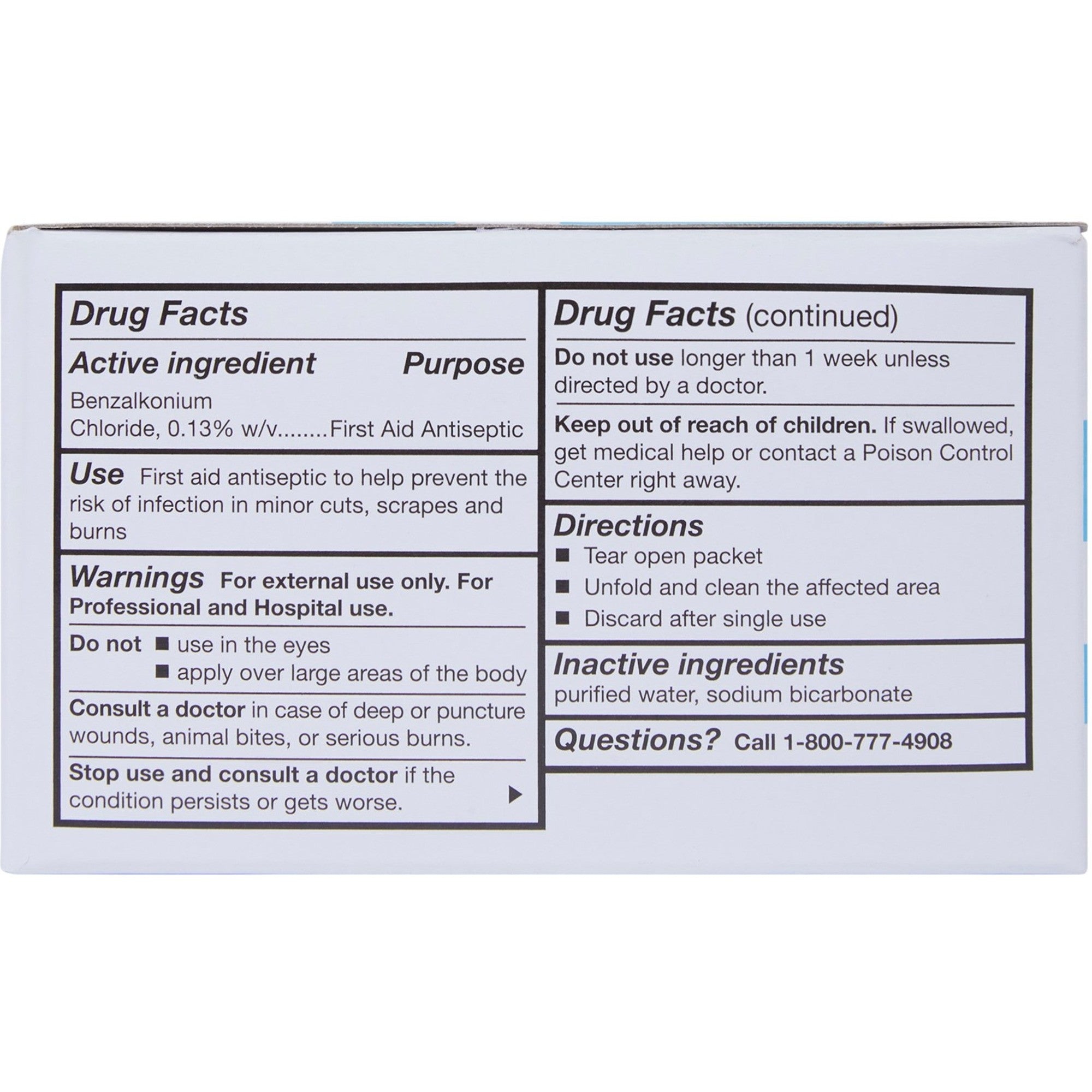 McKesson Sanitizing Skin Wipe, Benzalkonium Chloride
