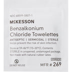 McKesson Sanitizing Skin Wipe, Benzalkonium Chloride