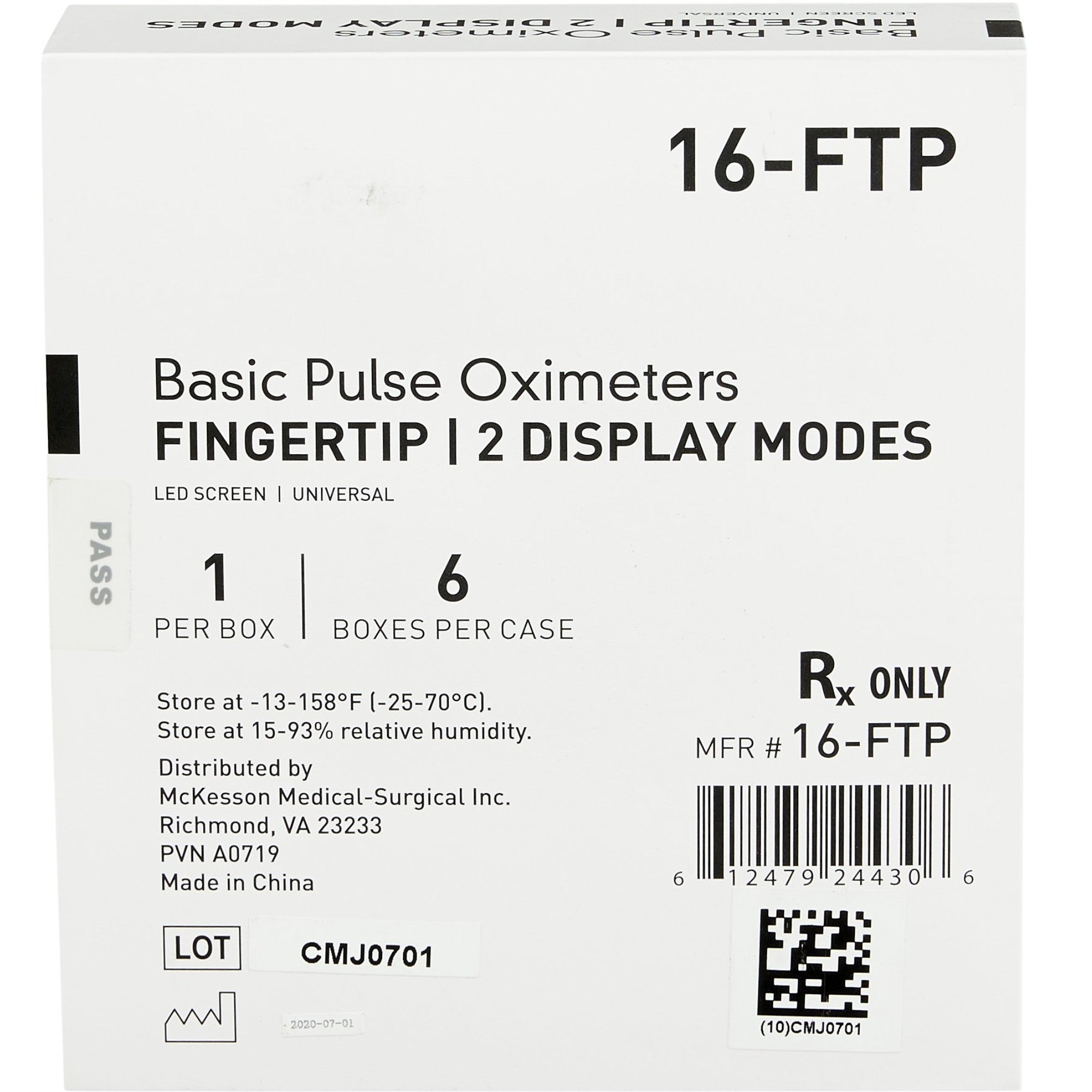 McKesson Basic Fingertip Pulse Oximeter