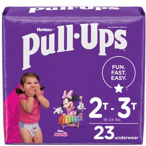 Pull-ups Learning Designs Girls' Training Pants, 2t-3t, 23 Ct - MahaStar Pediatric Products