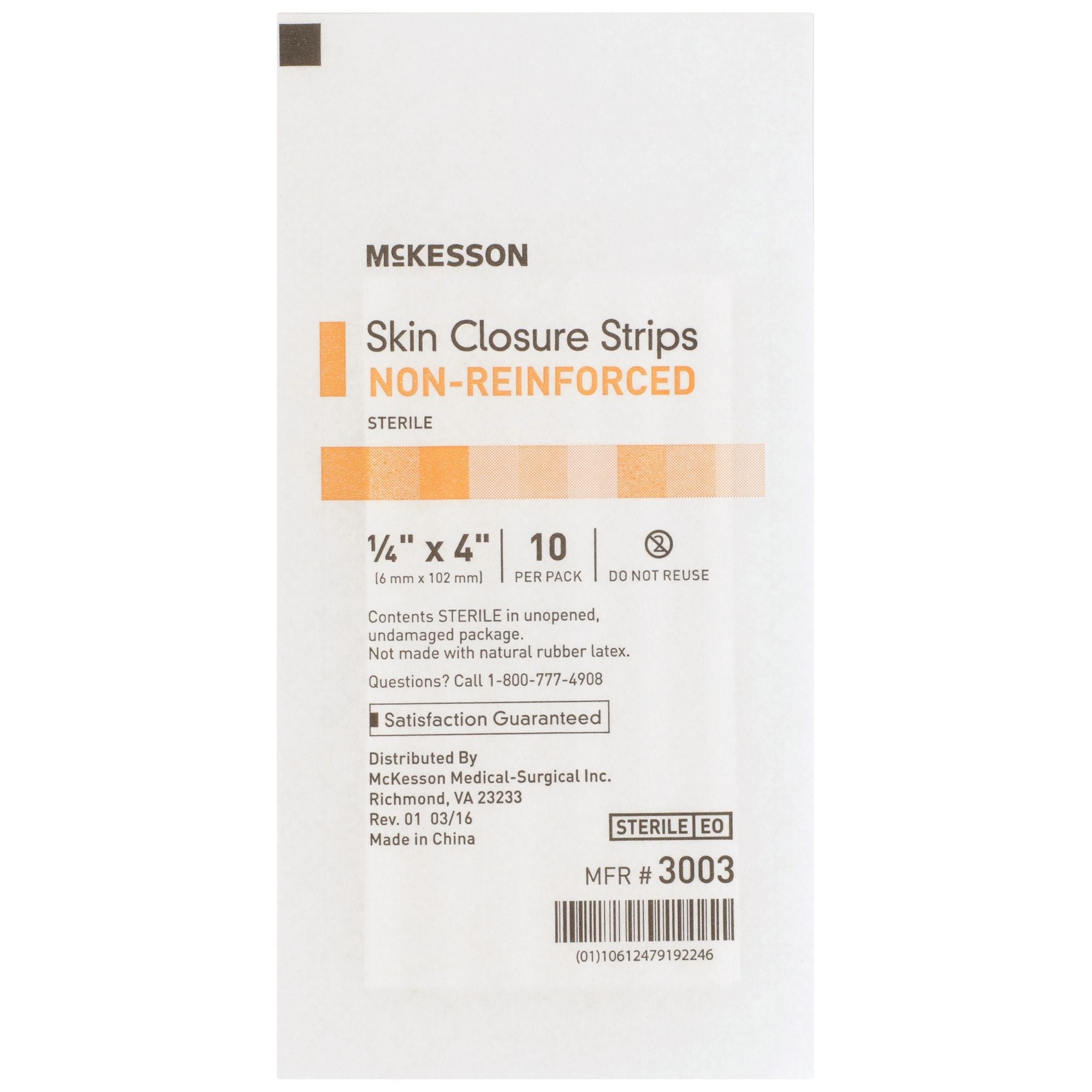 McKesson Skin Closure Strip, Sterile, Non-Reinforced