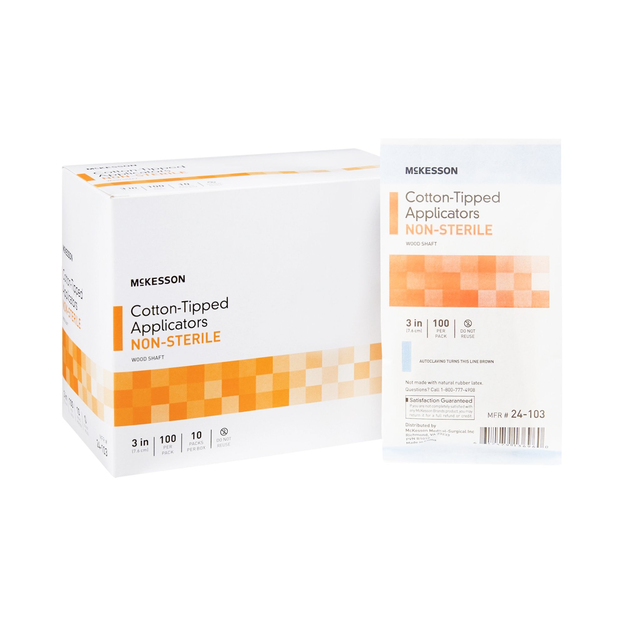 McKesson Cotton Swabstick, NonSterile