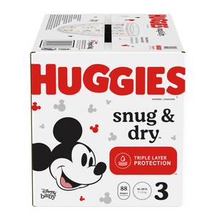 Huggies Snug And Dry Diapers, Size 3, Giga Pack, 88 Ct - Replaces 6951532 - MahaStar Pediatric Products