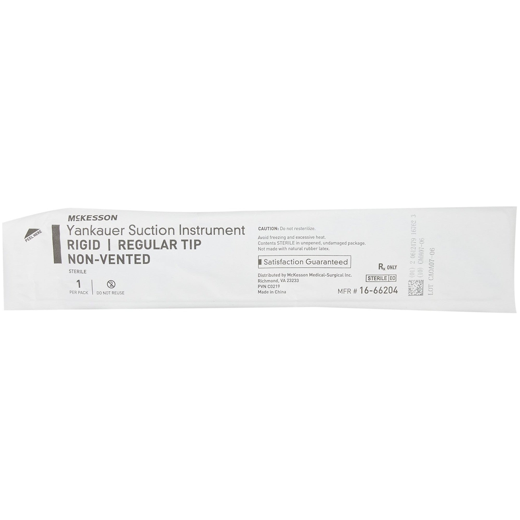 McKesson Yankauer Suction Instrument, Regular Tip