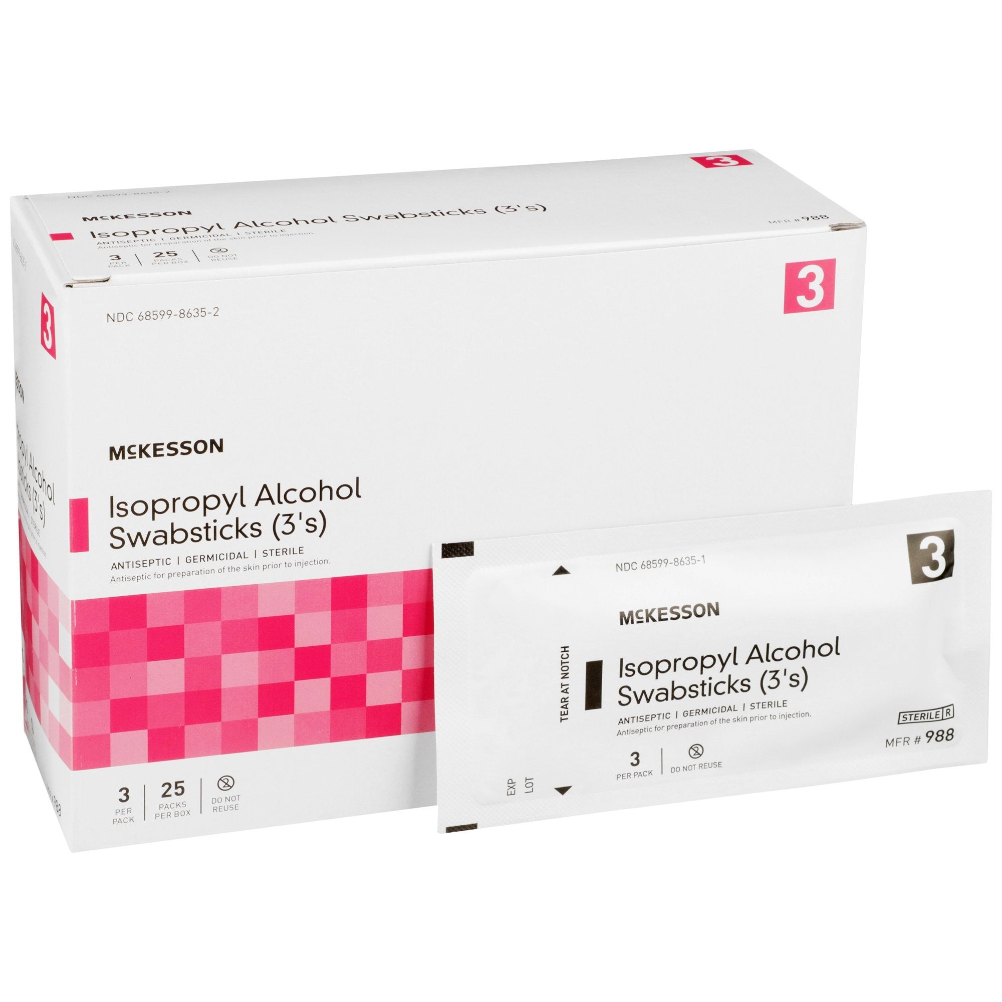 McKesson Isopropyl Alcohol Swapstick's